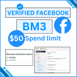 Buy Verified BM 3 | Facebook Business Manager Verified BM, Digital Marketing Tools, Social Media Advertising, Verified Facebook Business Manager