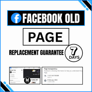 Buy Old Facebook Page with 7-Day Replacement Guarantee