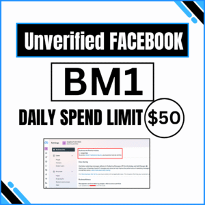Unverified Business Manager (BM1)– $50 Daily Spend Limit | Ready to Use