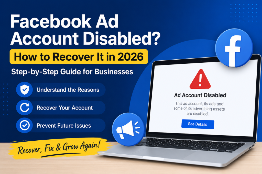 Facebook Ad Account Disabled? How to Recover It (2026 Guide)